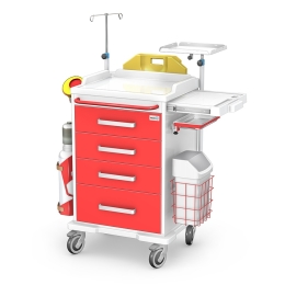 Wózek medyczny reanimacyjny REN-04/ABS